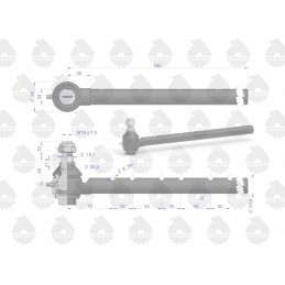 Long insertable ball joint with nut C 385