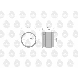 Drum bushing WMO C 385 original 80126023u