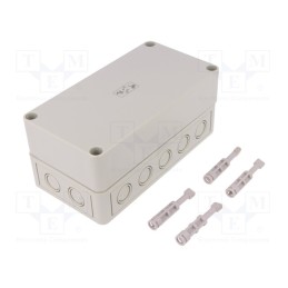 1 pcs x SPELSBERG - 10591001 - Enclosure: multipurpose, X: 94mm, Y: 180mm, Z: 81mm, TK PS, grey, IP66