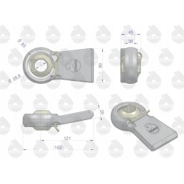 Pin head with protection 46650080