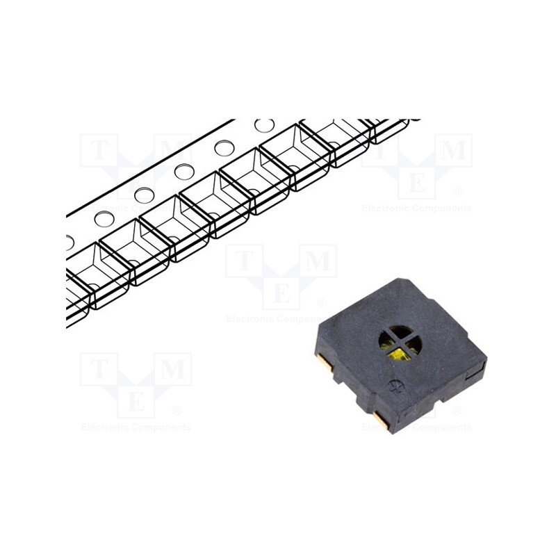 1 pcs x LOUDITY - LD-BZEL-M1515 - SMD loudspeaker, 0.5W, 15x15x4mm, Sound level: 87dB, SMD