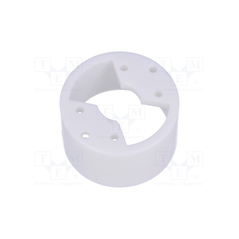 5 pcs x OPTOSUPPLY - POWER LED HOLDER WHITE - LED housing, 8mm, white