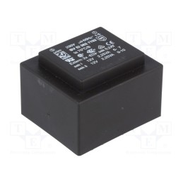 1 pcs x HAHN - BV EI 382 1192 - Transformer: encapsulated, 4.5VA, 230VAC, 12V, 12V, 187mA, 187mA
