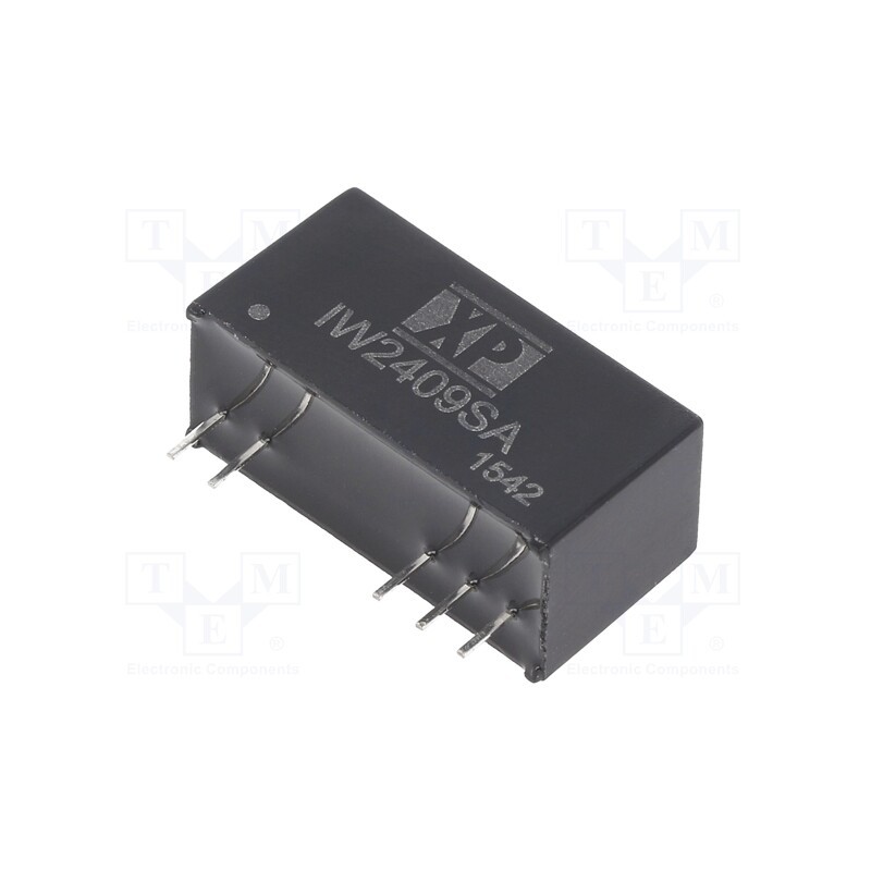 1 pcs x XP POWER - IW2409SA - Converter: DC/DC, 1W, Uin: 18÷36V, Uout: 9VDC, Iout: 111mA, SIP, THT