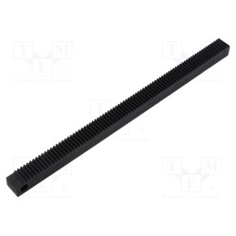 1 pcs x ELESA+GANTER - ZCR-1.0-250 - Rail rack, technopolymer PA, square section, ZCR, Module: 1