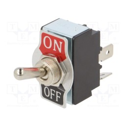 1 pcs x SWITCH COMPONENTS - TB2-2A-DC-1 - Switch: toggle, Pos: 2, DPST, ON-OFF, 20A/12VDC, 0÷85°C, 50mΩ, TB/TB2