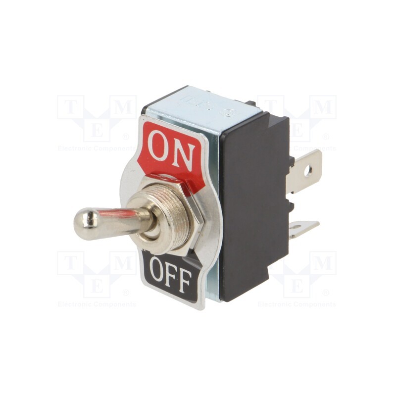 1 pcs x SWITCH COMPONENTS - TB2-2A-DC-1 - Switch: toggle, Pos: 2, DPST, ON-OFF, 20A/12VDC, 0÷85°C, 50mΩ, TB/TB2
