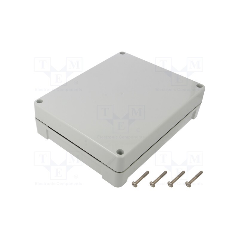 1 pcs x KRADEX - ZP240.190.60SJ TM PC - Enclosure: multipurpose, X: 190mm, Y: 240mm, Z: 60mm, ZP, light grey