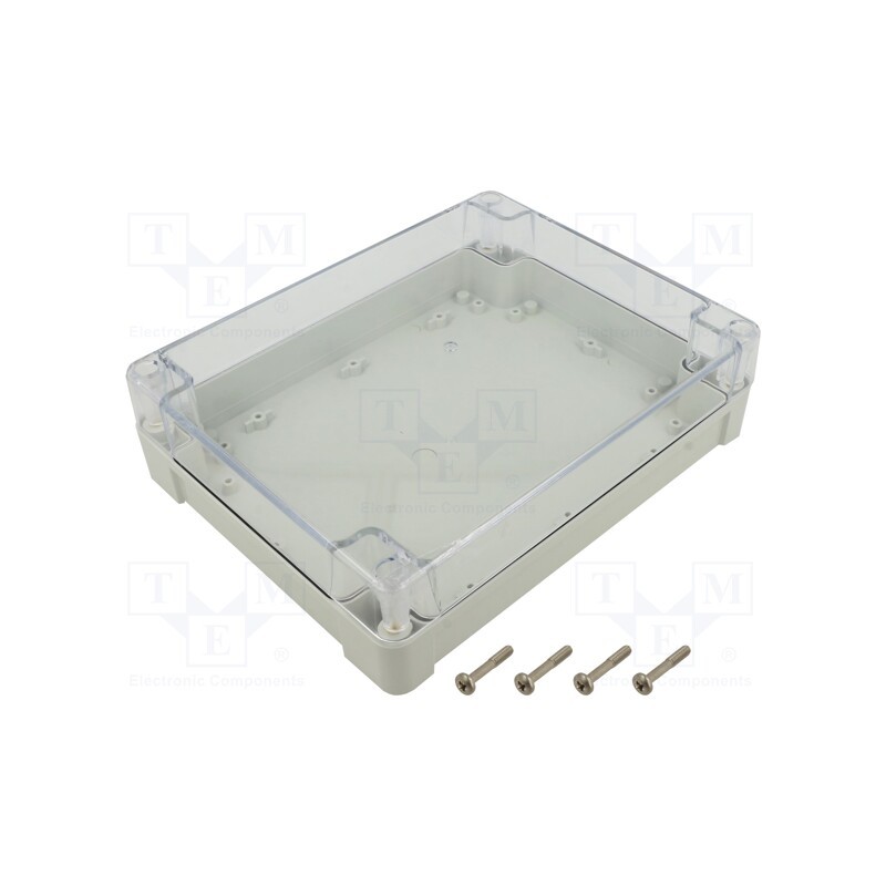 1 pcs x KRADEX - ZP240.190.60SJP TM PC - Enclosure: multipurpose, X: 190mm, Y: 240mm, Z: 60mm, ZP, light grey