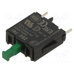 1 pcs x SCHNEIDER ELECTRIC - ZBE701 - Contact block, 22mm, Harmony XB4, -40÷70°C, Leads: for PCB