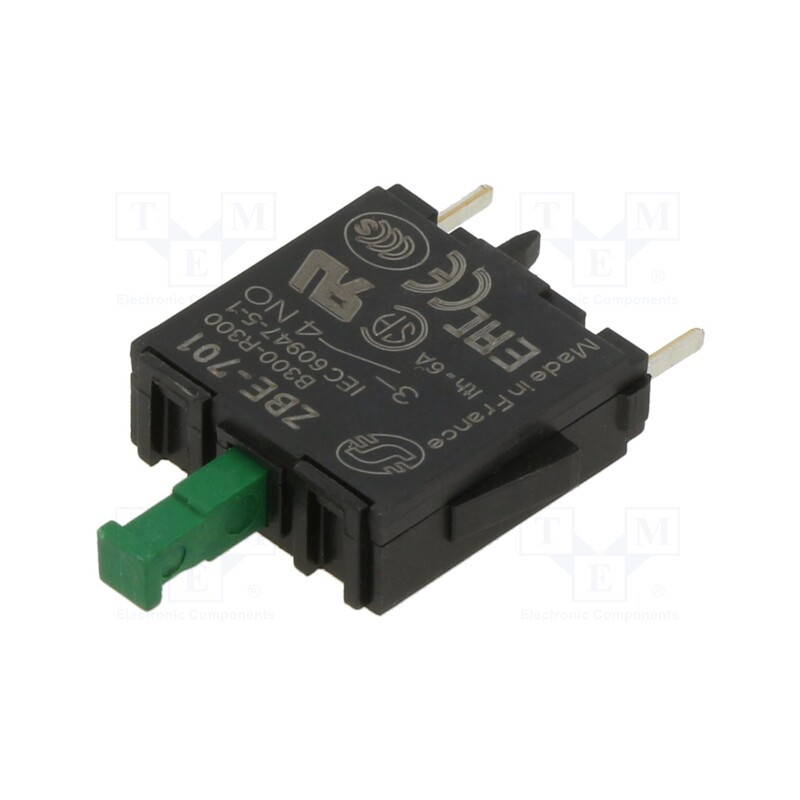 1 pcs x SCHNEIDER ELECTRIC - ZBE701 - Contact block, 22mm, Harmony XB4, -40÷70°C, Leads: for PCB