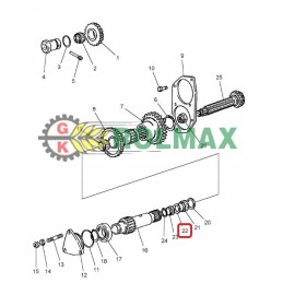 Pierscien 28 2x34 5x1 new holland case 5141500