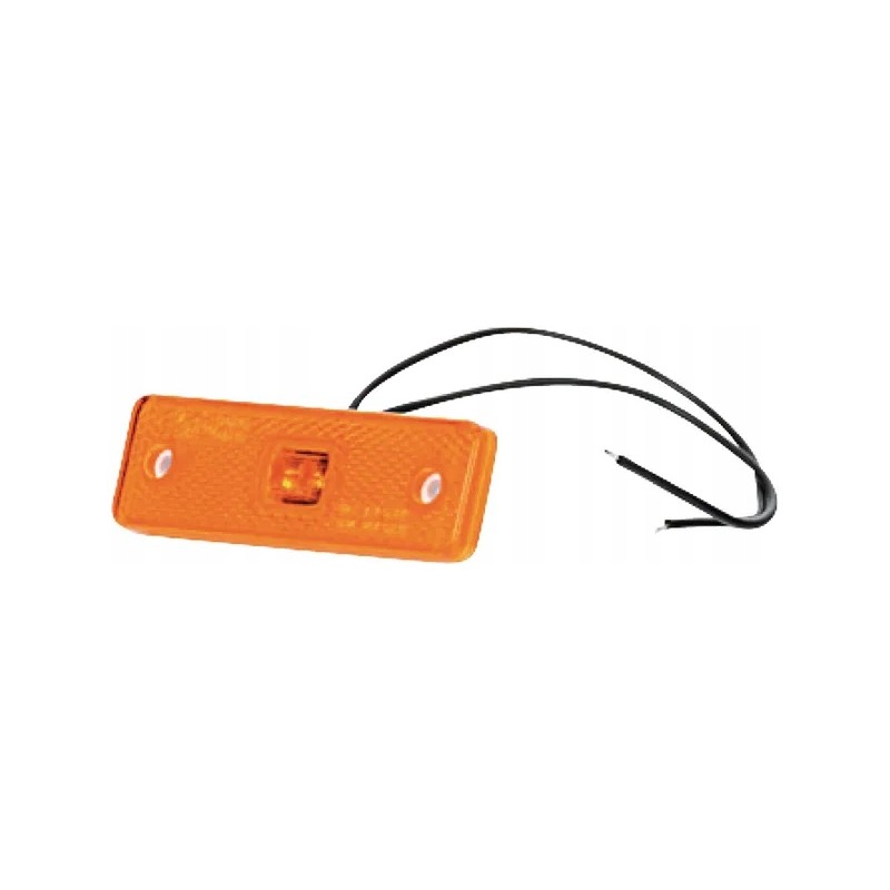 Rectangular LED marker lamp 12 24v with cable