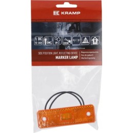 Rectangular LED marker lamp 12 24v with cable