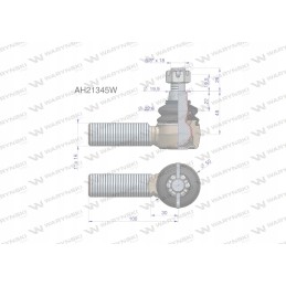 Steering joint 100mm 1 ah21345 targanca