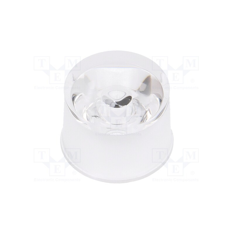 10 pcs x OPTOSUPPLY - OEHW2030GF - LED lens, round, colourless, 30°, with holder
