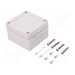 1 pcs x SPELSBERG - 20040301 - Enclosure: multipurpose, X: 82mm, Y: 84mm, Z: 55mm, TG PC, grey, IK08