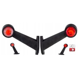 Red and white New Holland Lamborghini Claas lamp