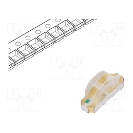5 pcs x REFOND - RF-W2S118TS-A41 - LED, SMD, 1204, RGB, 3.2x1x1.48mm, 140°, 1.8÷2.4/3÷3.4/3÷3.4V, 20mA