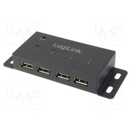 1 pcs x LOGILINK - UA0141A - Hub USB, DC,USB A socket x4, USB 2.0, mounted on desktop,PnP