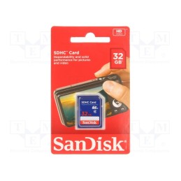 1 pcs x SANDISK - SDSDB-032G-B35 - Memory card, SDHC, Class 4, 32GB