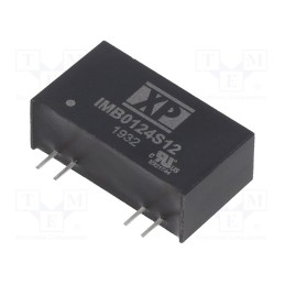 1 pcs x XP POWER - IMB0124S12 - Converter: DC/DC, 1W, Uin: 24V, Uout: 12VDC, Iout: 84mA, SIP7, 60kHz
