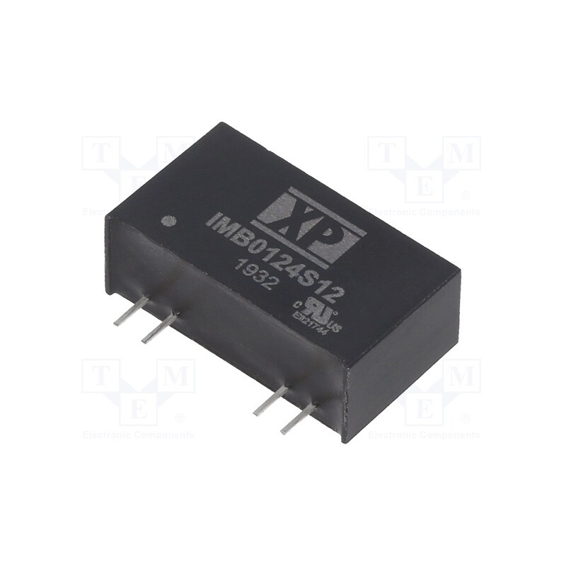 1 pcs x XP POWER - IMB0124S12 - Converter: DC/DC, 1W, Uin: 24V, Uout: 12VDC, Iout: 84mA, SIP7, 60kHz
