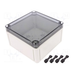 1 pcs x SPELSBERG - 11100501 - Enclosure: multipurpose, X: 130mm, Y: 130mm, Z: 75mm, TK PS, grey