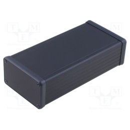 1 pcs x HAMMOND - 1455K1601BK - Enclosure: with panel, 1455, X: 78mm, Y: 160mm, Z: 43mm, aluminium