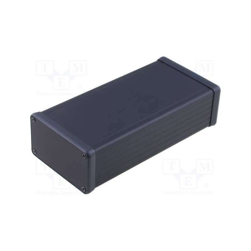 1 pcs x HAMMOND - 1455K1601BK - Enclosure: with panel, 1455, X: 78mm, Y: 160mm, Z: 43mm, aluminium