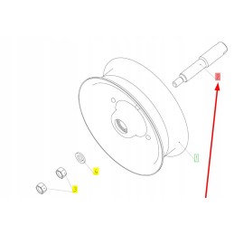 100147640 pulley pin