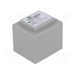 1 pcs x INDEL - TSZZ3/008MP - Transformer: encapsulated, 3VA, 230VAC, 12V, 12V, 120mA, 120mA, PCB