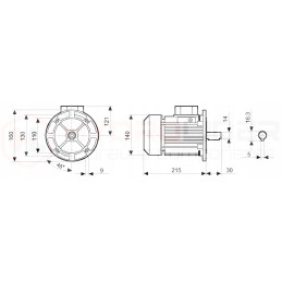 Electric motor 0 25 kW, hmrv 50 1 30 gear