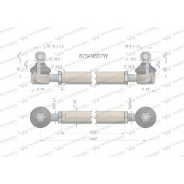 Steering rod 87349837 warynski