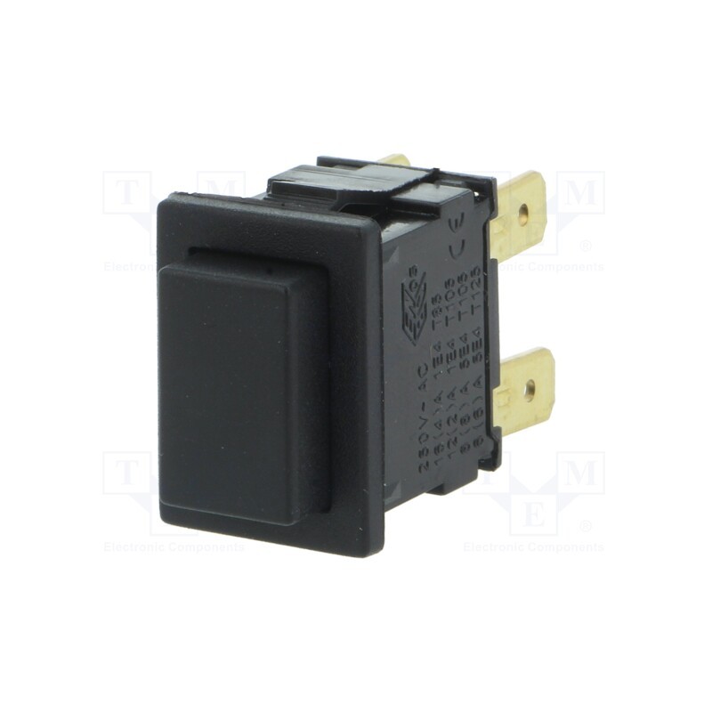 1 pcs x BULGIN - H8351ABBB - Switch: push-button, Pos: 2, DPST-NO, 12A/250VAC, (ON)-OFF, 8300