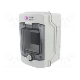 1 pcs x ETI POLAM - ECH-4G - Enclosure: for modular components, IP65, light grey, No.of mod: 4