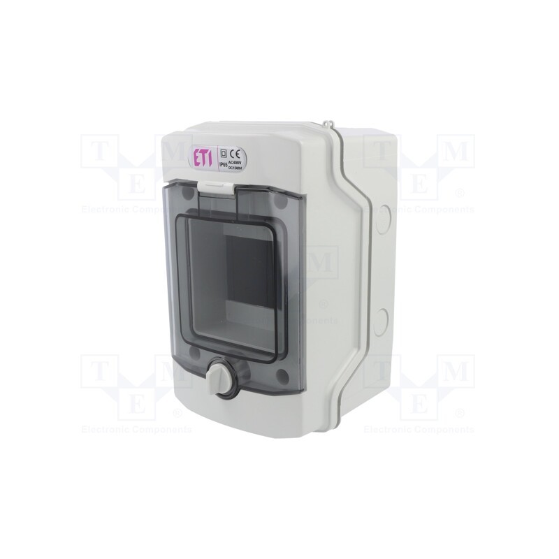 1 pcs x ETI POLAM - ECH-4G - Enclosure: for modular components, IP65, light grey, No.of mod: 4