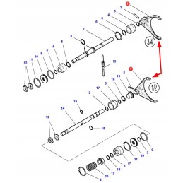 3799598m1 gearbox forks