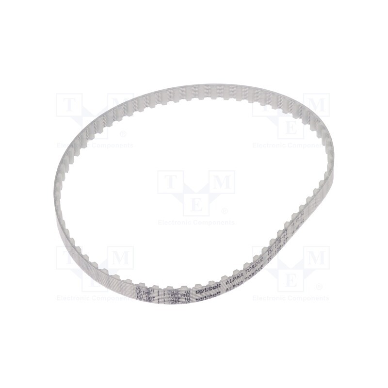1 pcs x OPTIBELT - T5 330 677ZA - Timing belt, T5, W: 6mm, H: 2.2mm, Lw: 330mm, Tooth height: 1.2mm