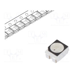 5 pcs x REFOND - RF-P5RA30BS-B30(WE) - LED, SMD, 3528,PLCC4, yellow/blue, 3.5x2.8x1.9mm, 120°, 20mA