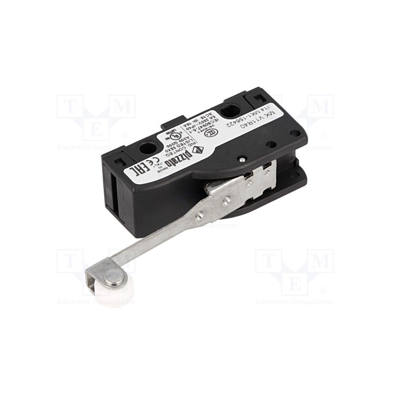 1 pcs x PIZZATO ELETTRICA - MK V11R40 - Microswitch SNAP ACTION, 6A/250VAC, 5A/24VDC, SPDT, ON-(ON), IP40