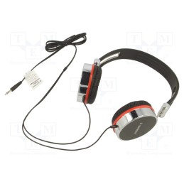1 pcs x GEMBIRD - MHP-903 - Headphones, black,silver, Jack 3,5mm, headphones, 1.5m, 32Ω, 108dB