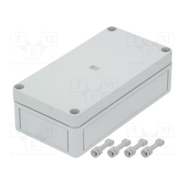 1 pcs x RITTAL - 9512 - Enclosure: multipurpose, X: 94mm, Y: 180mm, Z: 57mm, PK, light grey