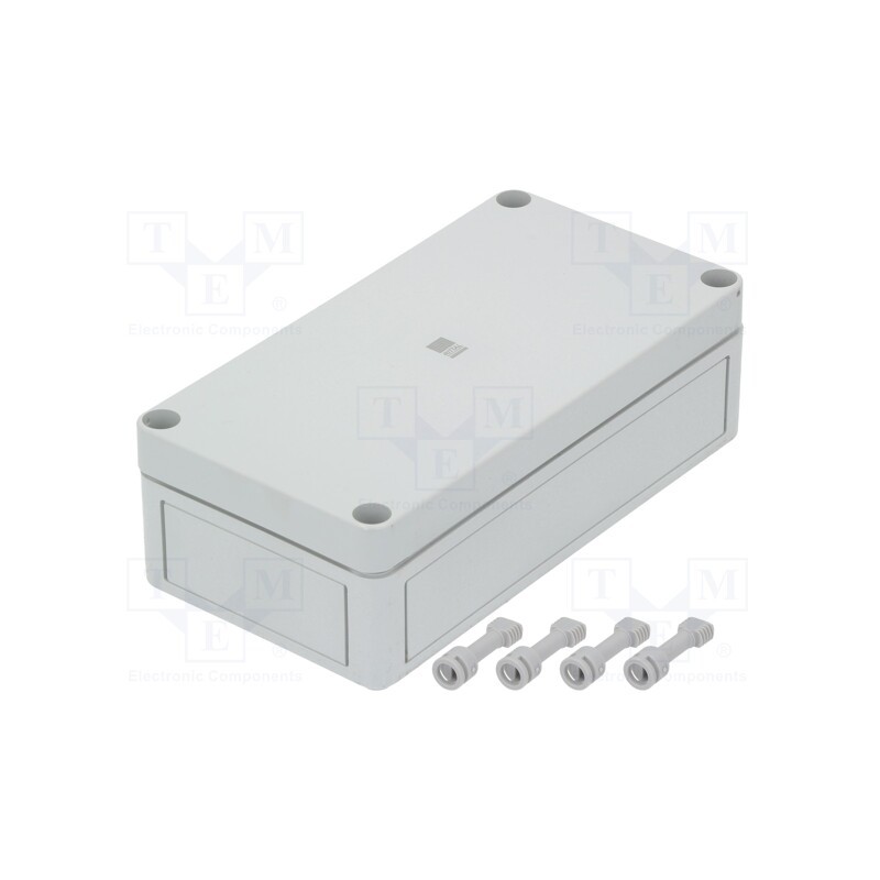1 pcs x RITTAL - 9512 - Enclosure: multipurpose, X: 94mm, Y: 180mm, Z: 57mm, PK, light grey