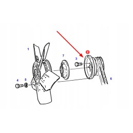 382200901010 fan pulley