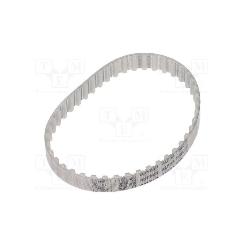 1 pcs x OPTIBELT - T5 245 1077ZA - Timing belt, T5, W: 10mm, H: 2.2mm, Lw: 245mm, Tooth height: 1.2mm
