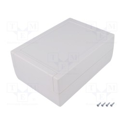 1 pcs x TEKO - TK44.7 -AS - Enclosure: multipurpose, X: 133mm, Y: 188mm, Z: 75mm, TEKMAR, ABS