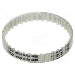 1 pcs x OPTIBELT - T5 185 877ZA - Timing belt, T5, W: 8mm, H: 2.2mm, Lw: 185mm, Tooth height: 1.2mm