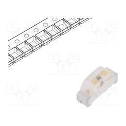 5 pcs x EVERLIGHT - 12-215SYGC/S530-E2/TR8 - LED, SMD, 0804, yellow green, 16.8÷20.5mcd, 2.1x1x0.6mm, 130°, 20mA