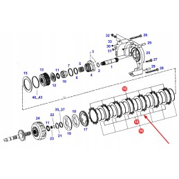 G001990200610 set of clutch friction discs